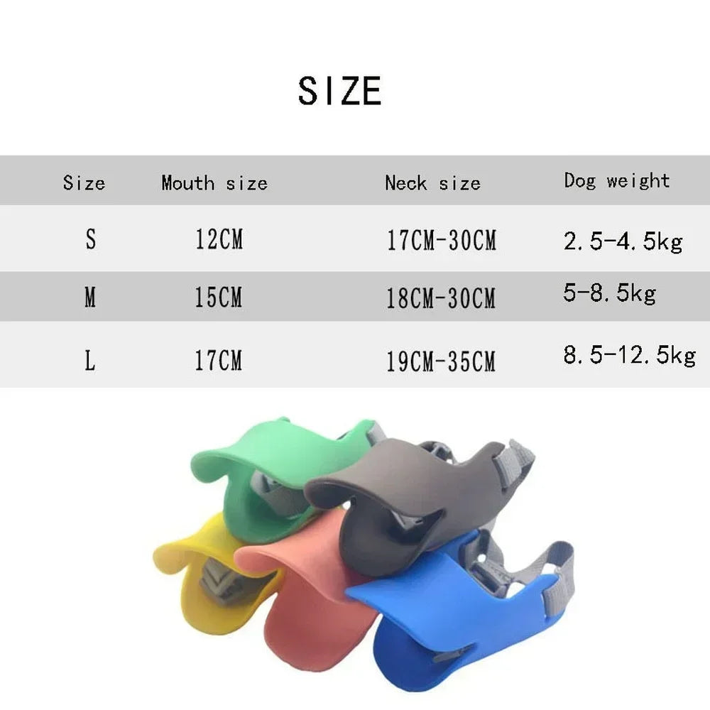 Dog Muzzle Silicone Duck Muzzle Mask Pet