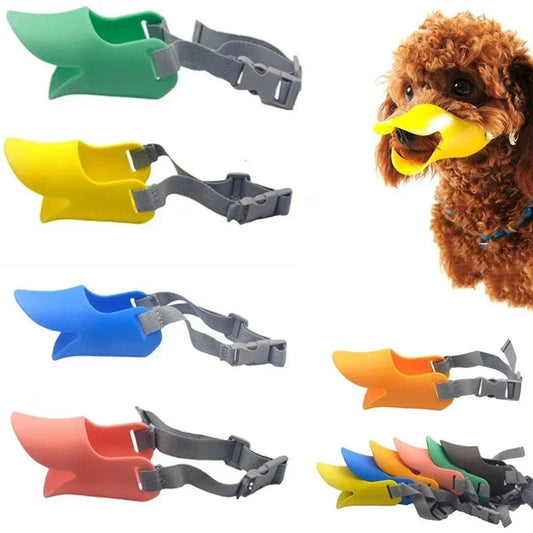 Dog Muzzle Silicone Duck Muzzle Mask Pet