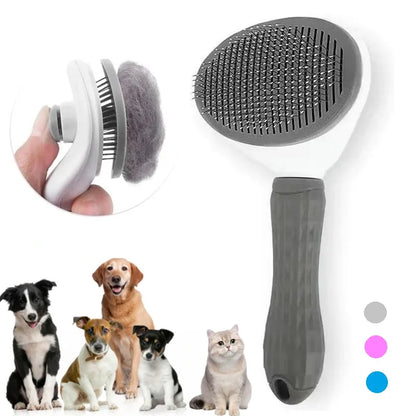 Self-cleaning Pet Hair Remove Comb Cat
