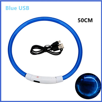 USB Rechargeable Luminous Collar Adjustable